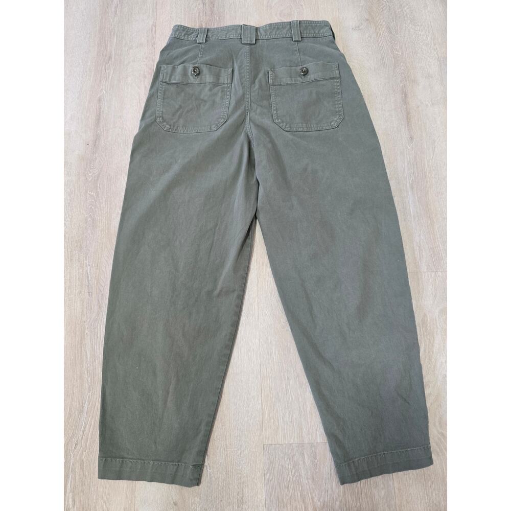 Banana Republic Cargo Pants Green Utility Military High Rise Size 2 - Picture 2 of 5